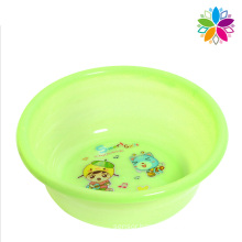 Round Cartoon Design Plastic Wash Basin (SLP037)